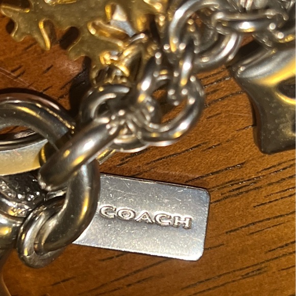 Coach Snow Cluster Metal Bag Charm (Silver) - Picture 7 of 7